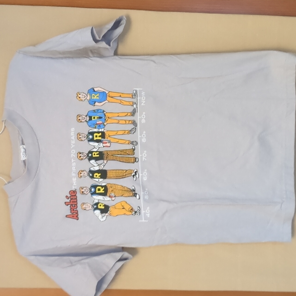 Archie The First 70 Years 2011 Archie Comics Rare Gray T-Shirt Size Small